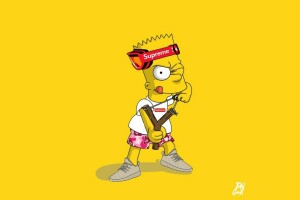 seni, Bart, Bart Simpson, Bart Simpson, Bartholomew Simpson, Bartman, kartun, karakter