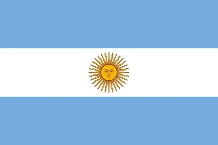 Argentina, biru, bendera, matahari, putih