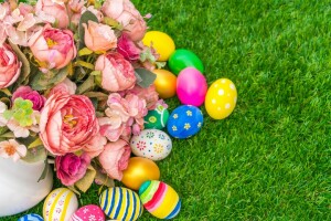 Paskah, telur, bunga-bunga, liburan, MENYIANGI