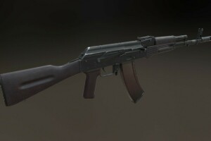 AK 74, senapan serbu, senjata, Kalashnikov, memberikan, rendering, Senjata, senjata