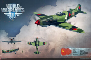Pejuang, LaGG-3, memberikan, pesawat, Uni Soviet, Wargaming.net, WoWp