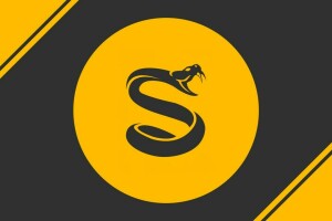 logo, ular, splyce csgo, kuning