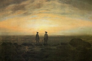 Caspar David Friedrich, aliran, gambar, Dua Pria di pinggir laut
