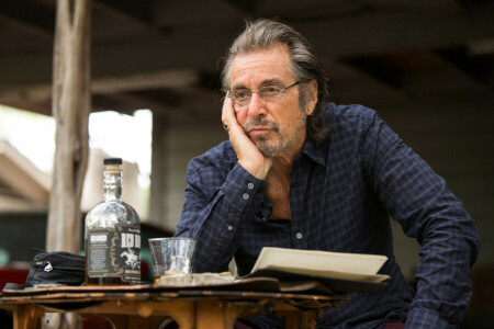 aktor, Al Pacino, botol, bingkai, kaca, kacamata, Manglehorn, Mehlhorn