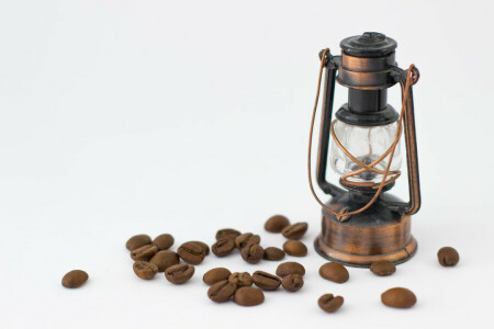 갈색, 커피, 곡물, 램프