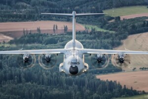 A400М, Airbus Militer, hutan, Fotografi Udara-Seni HESJA, Angkatan udara Jerman