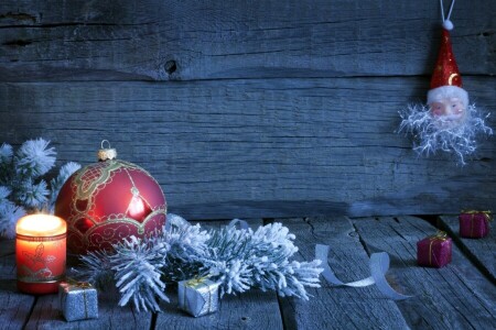 เทียน, คริสต์มาส, เครื่องประดับ, ของขวัญ, ร่าเริง, ปีใหม่, หิมะ, ต้นไม้
