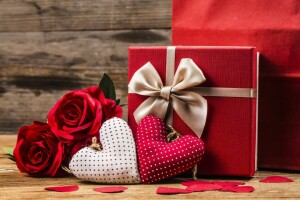 jantung, hati, cinta, mawar, hari Valentine