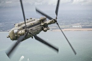 CH-47, Chinook, penerbangan, helikopter, Militer