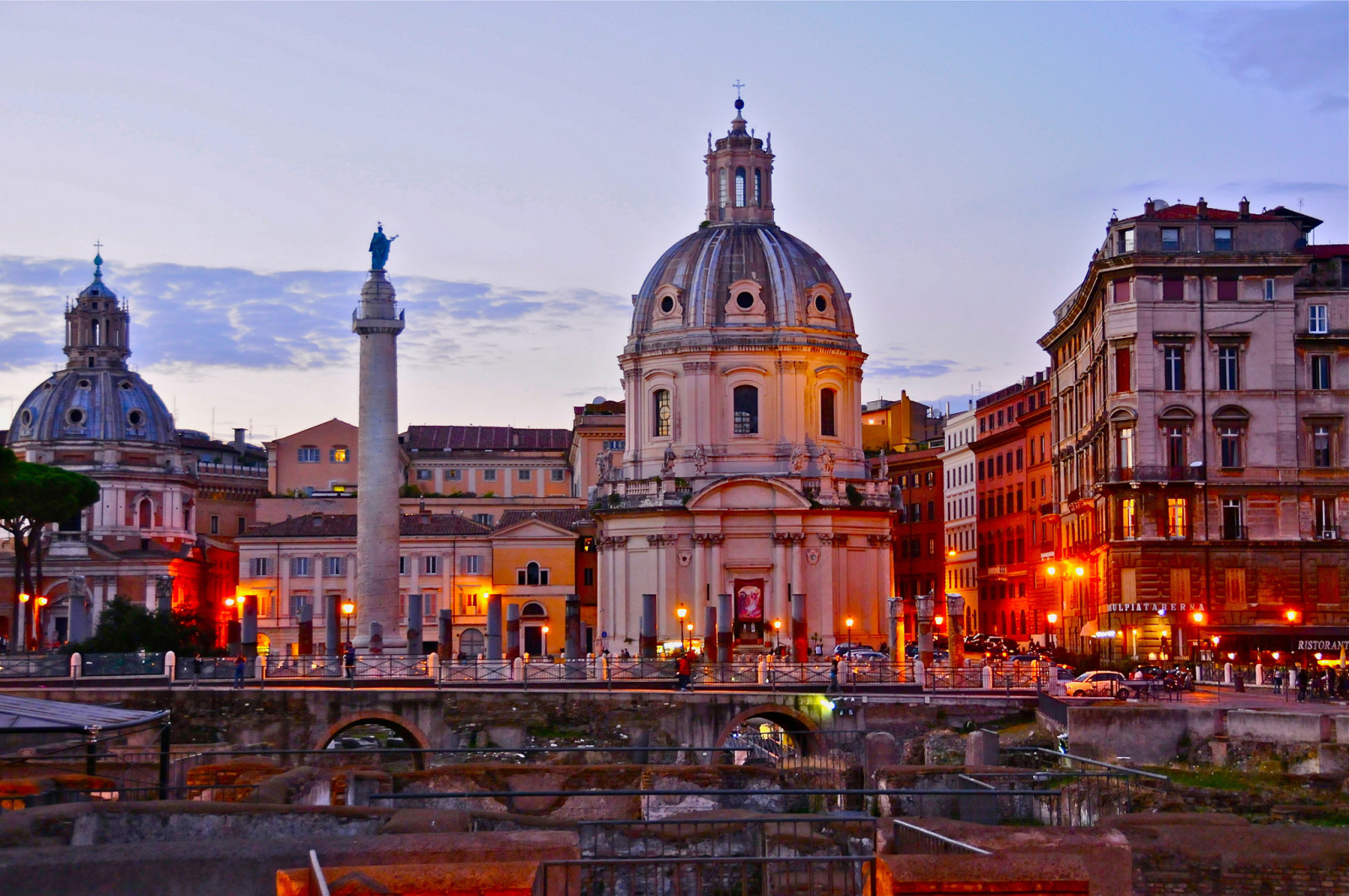 langit, matahari terbenam, Italia, Roma, kolom, Gereja