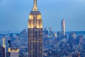 건물, 엠파이어 스테이트 빌딩, 맨해튼, 뉴욕, 뉴욕시, 파노라마, 고층 빌딩, 엠파이어 스테이트 빌딩