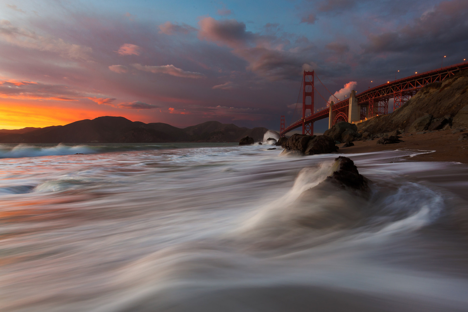 San Fransisco, jembatan Golden Gate, Pantai Marshall