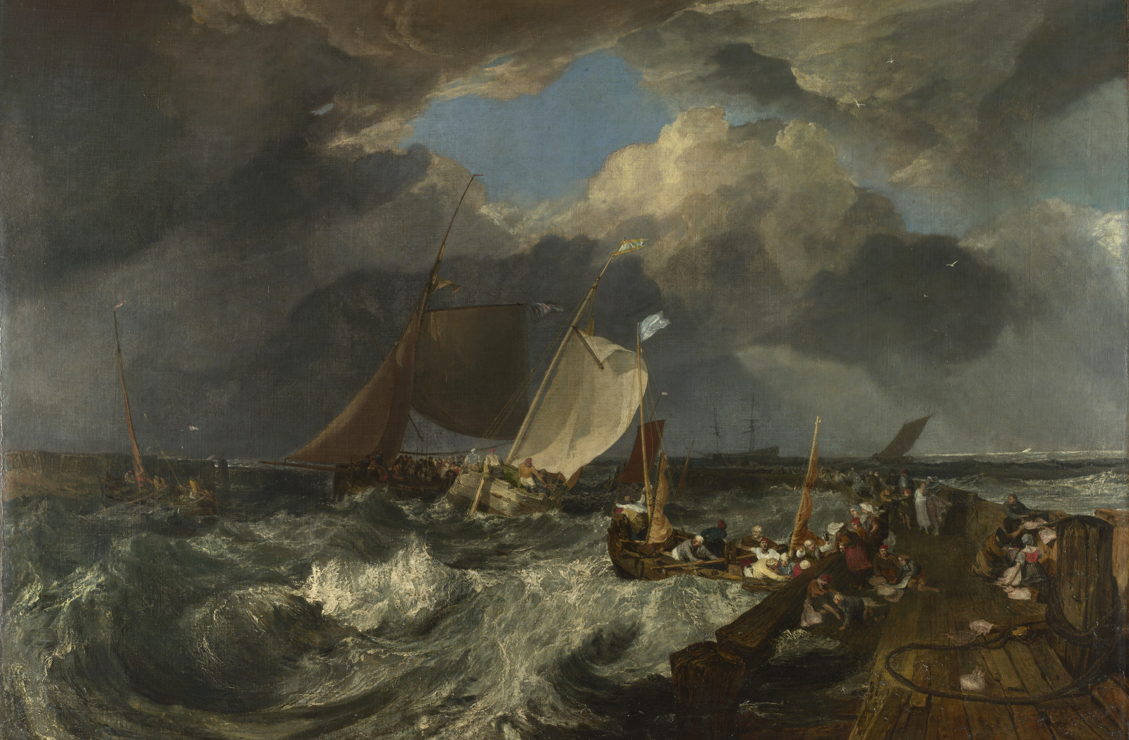langit, laut, gambar, awan, kapal, perahu, orang-orang, badai