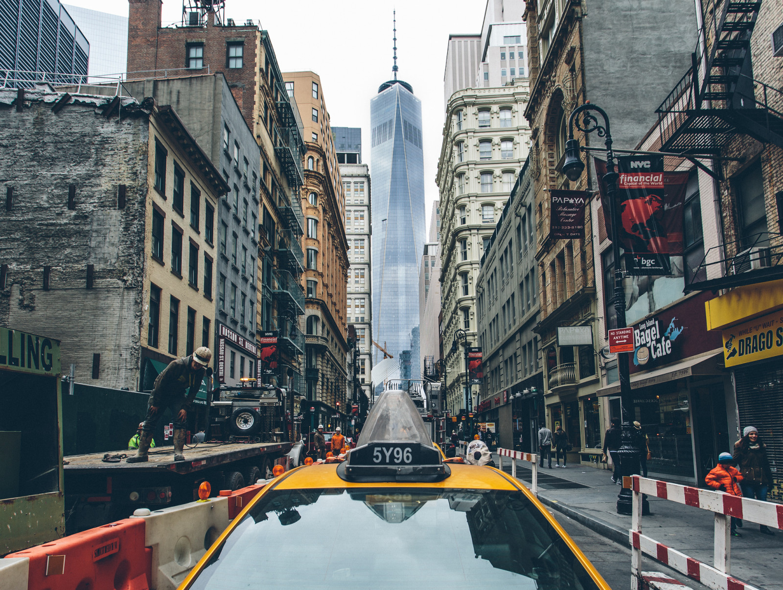 jalan, kehidupan, orang-orang, bangunan, New York, taksi, Manhattan, Kerja