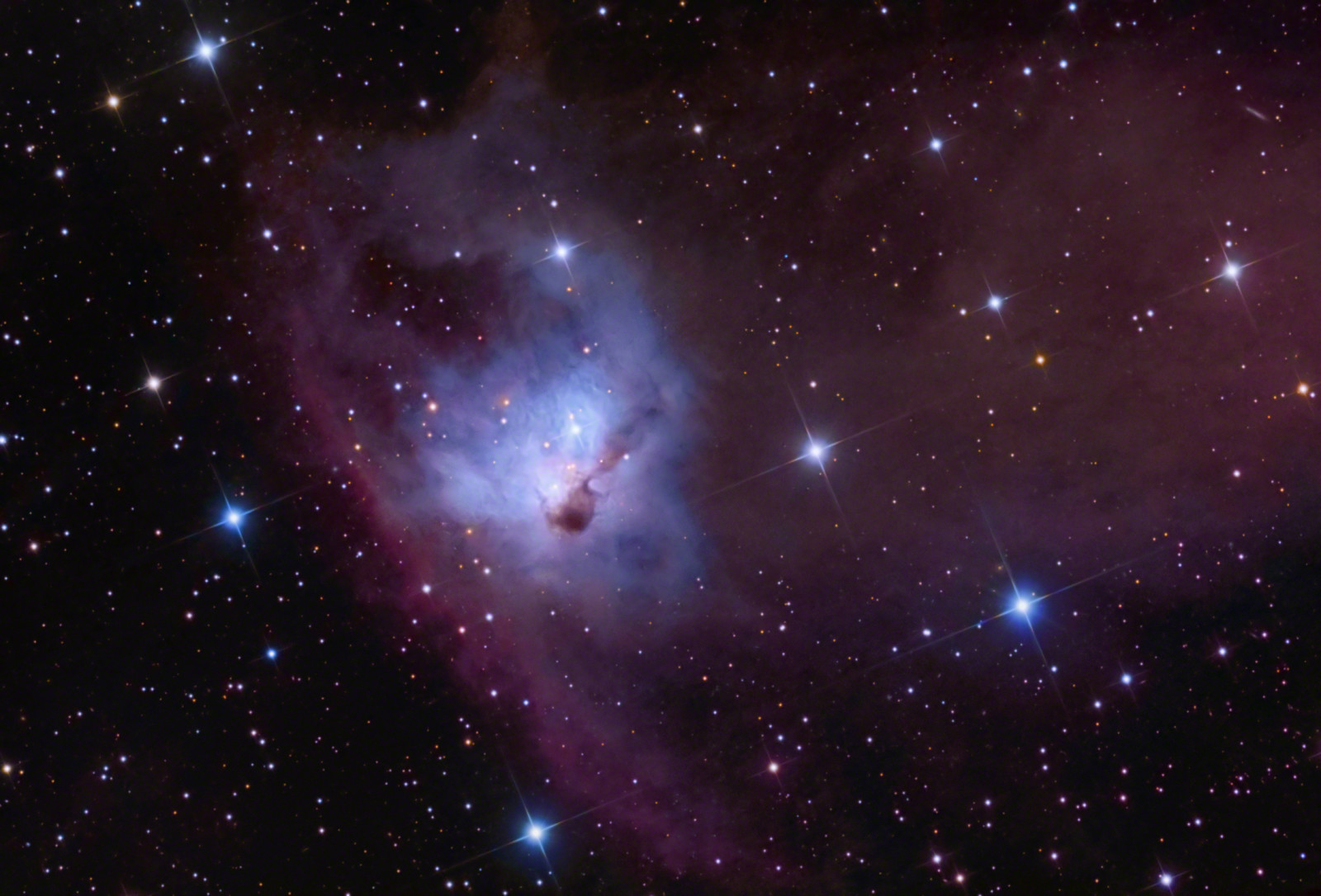 nebula, di rasi bintang, Orion, mencerminkan, NGC 1788
