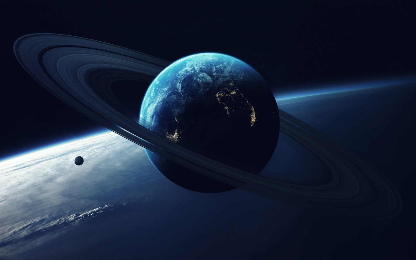 cahaya, seni, ruang, Planet, cincin, Vadim Sadovski, oleh Vadim Sadovski, Tutup orbit