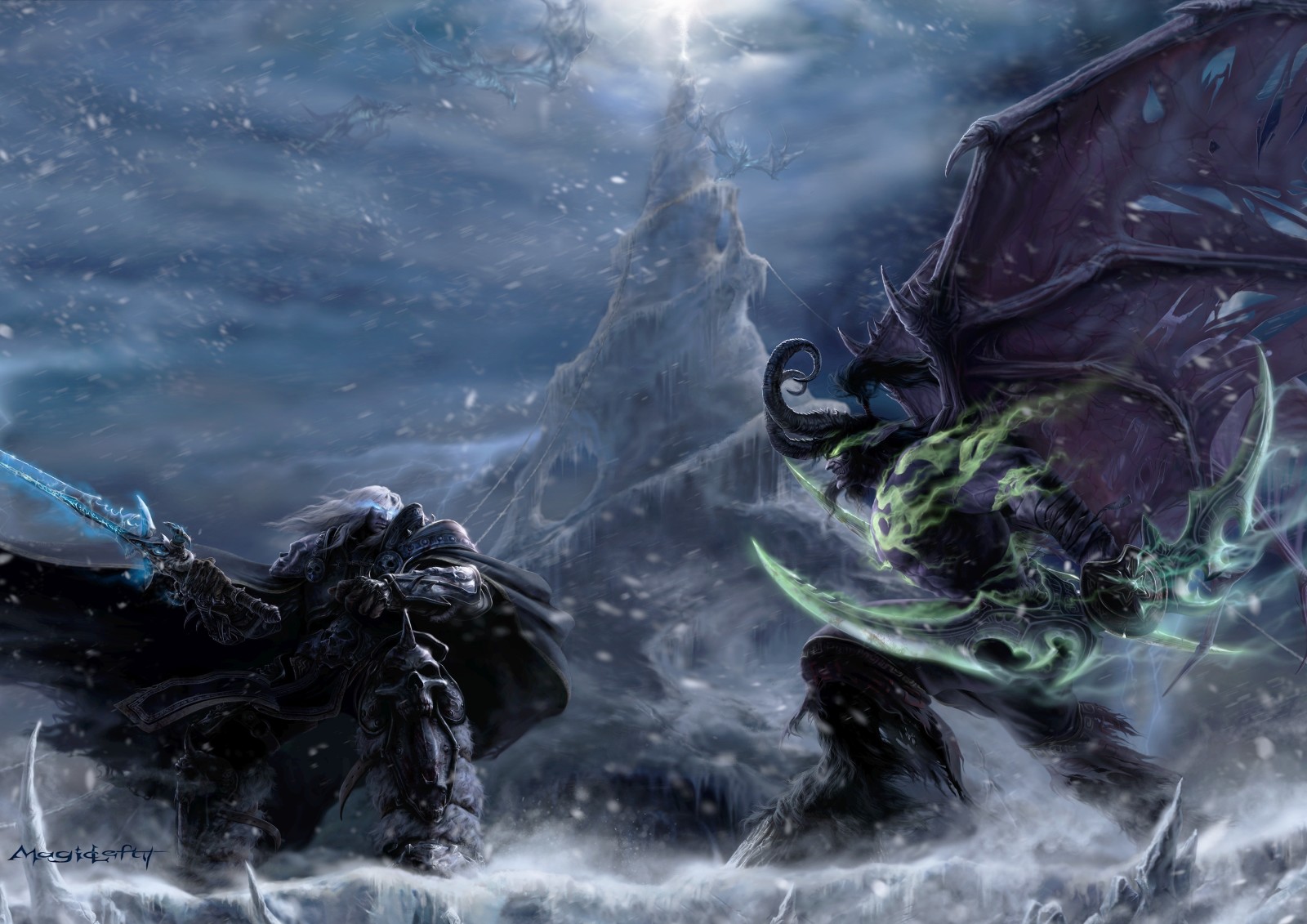 ปิศาจ, เอลฟ์กลางคืน, Warcraft, Arthas, Arthas Menethil, การโจมตีของอิลลิดัน, Illidan