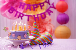お誕生日, ケーキ, ろうそく, デコレーション, ハッピー, 甘い