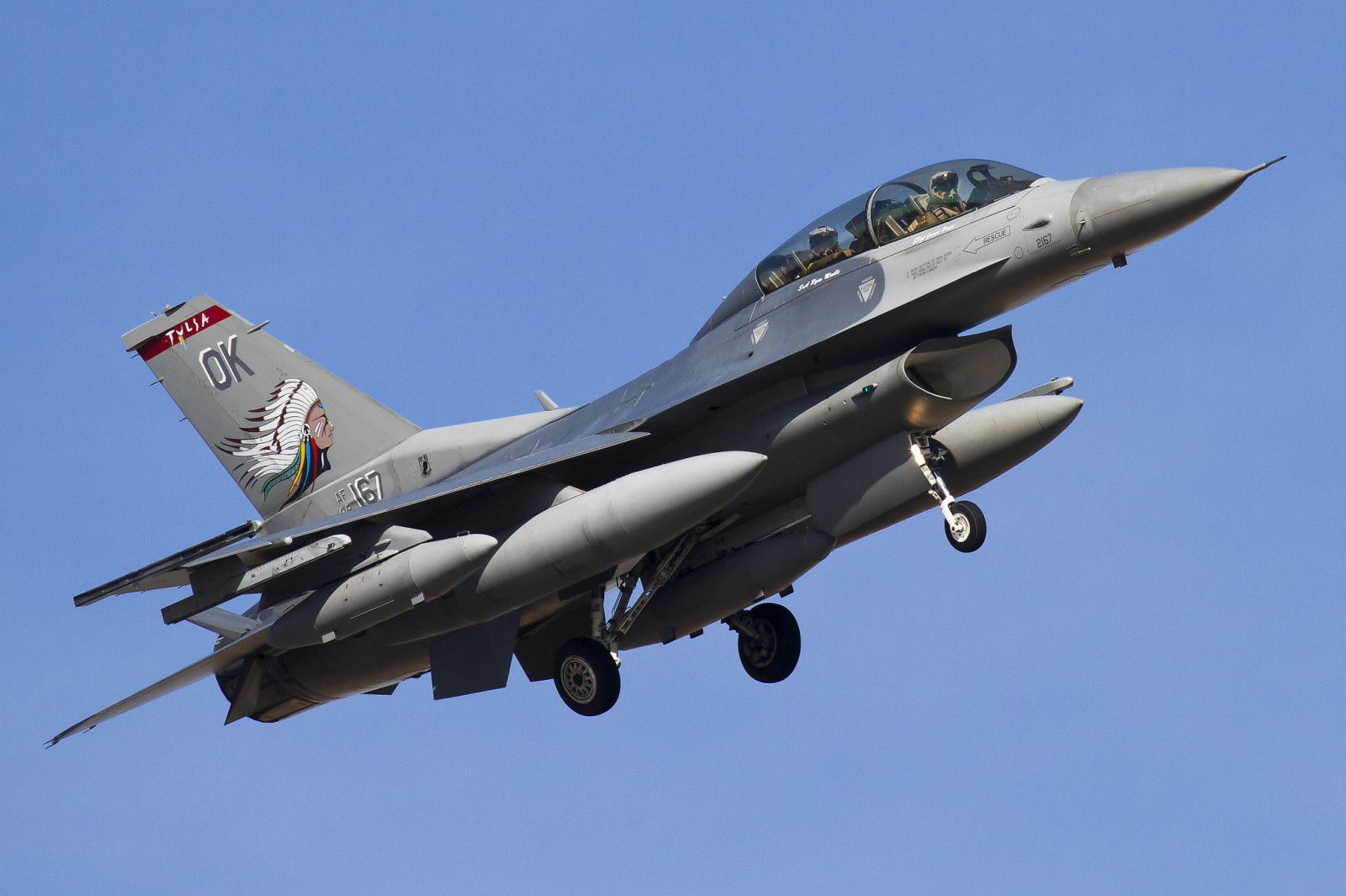 비행, 전투기, 싸우는 팔콘, F-16D, "파이팅 팔콘"