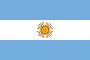 Argentina, biru, bendera, matahari, putih