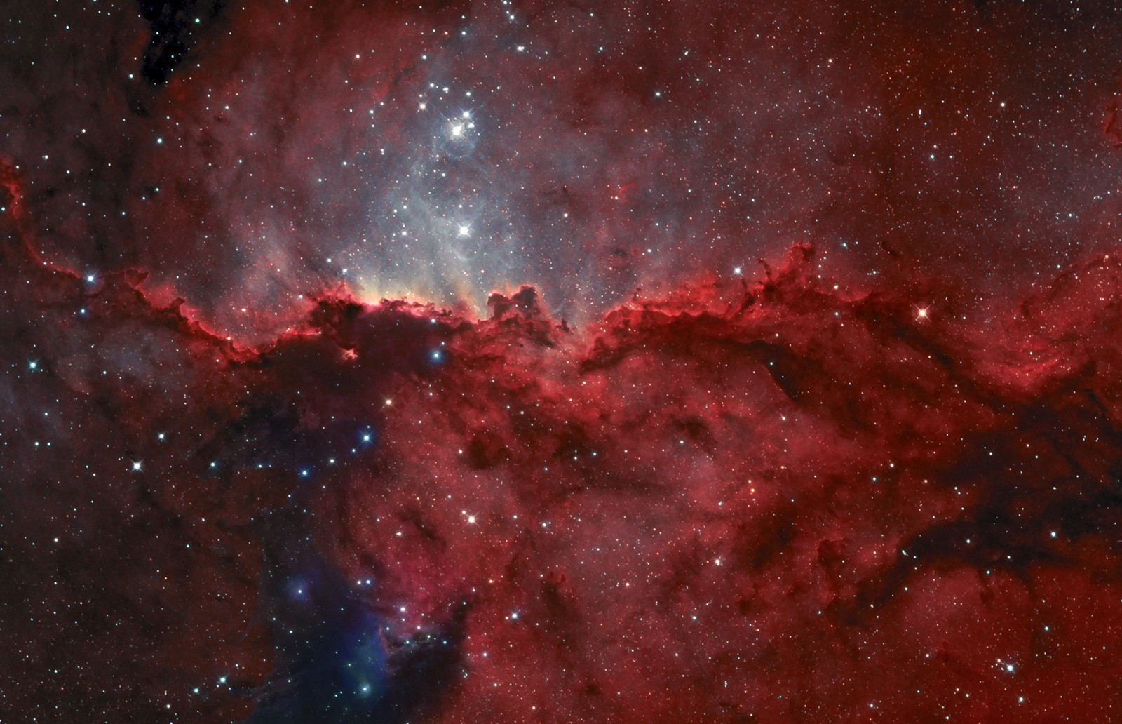 祭坛, 发射星云, 在星座中, NGC 6188