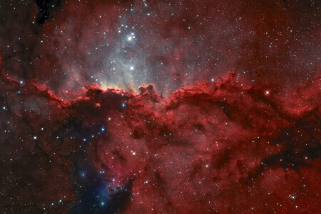 방출 성운, 별자리에서, NGC 6188, 제단