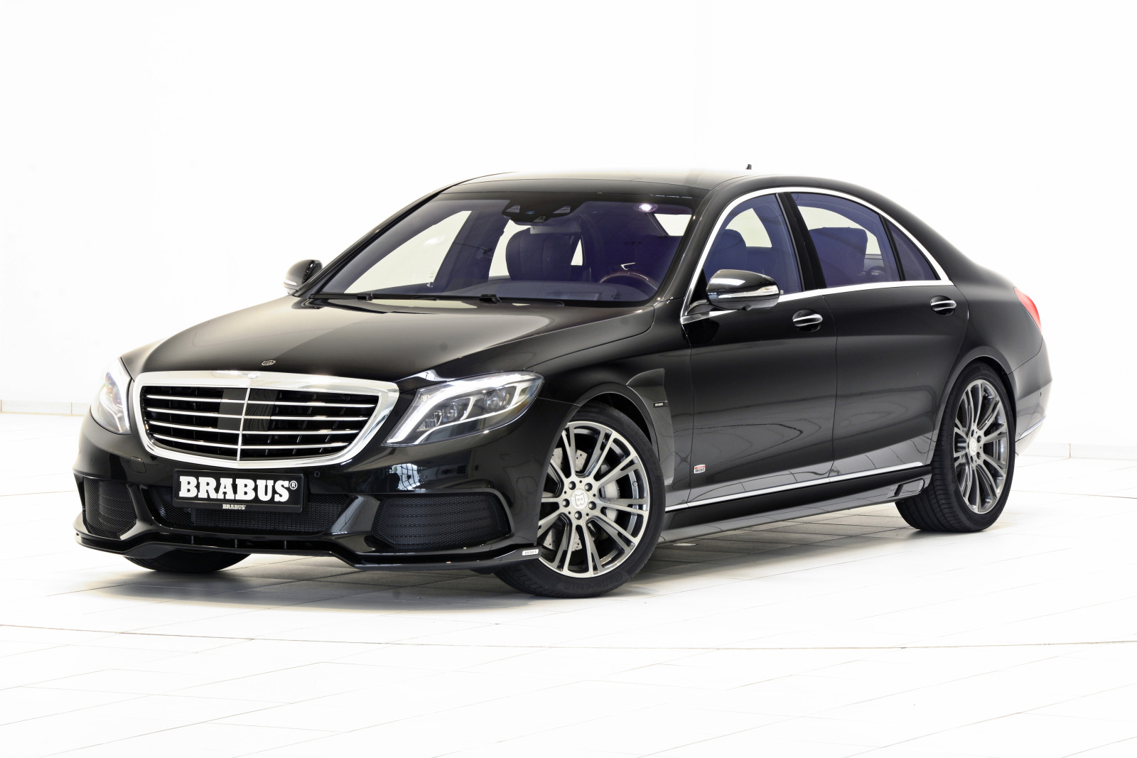 สีดำ, Mercedes-Benz, เมอร์เซ, เป็นลูกผสม, Brabus, เสลี่ยง, W222, 2015