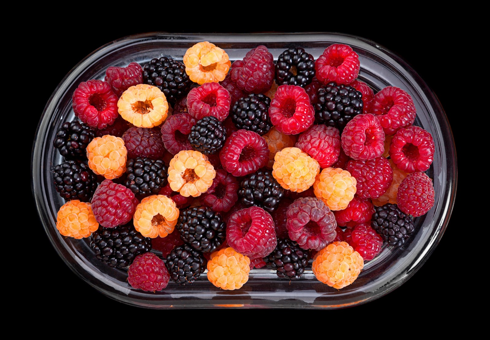 浆果, 覆盆子, 新鲜, 黑莓, 碗
