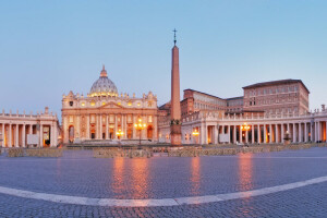 daerah, Katedral, Italia, tugu, panorama, Roma, Basilika Santo Petrus, Katedral St. Peter