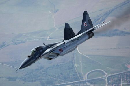 전투기, 비행, 미그 -29, 다목적, MiG-29
