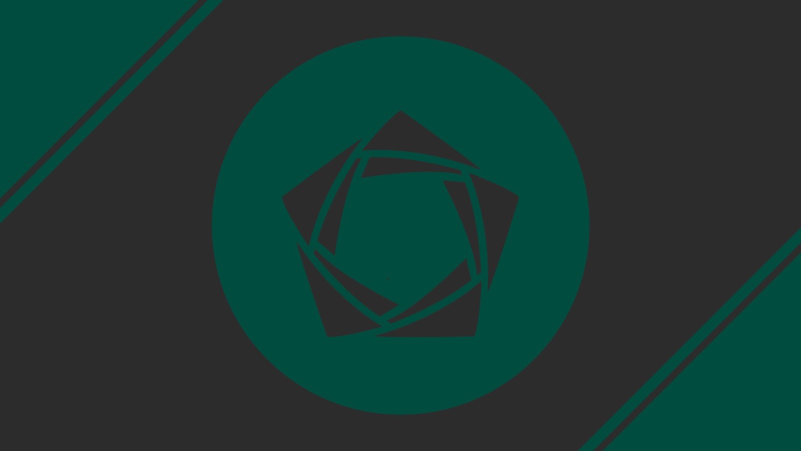 logo, hijau, lingkaran