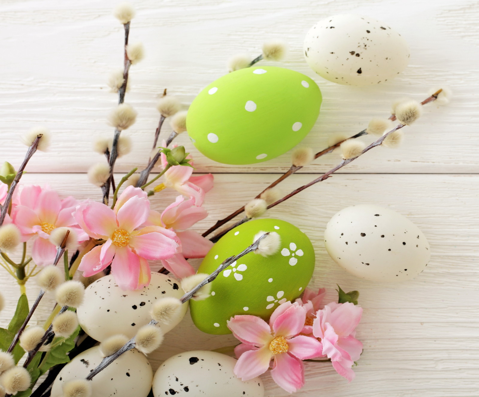 dekorasi, telur, senang, bunga-bunga, musim semi, Paskah, Verba, Willow