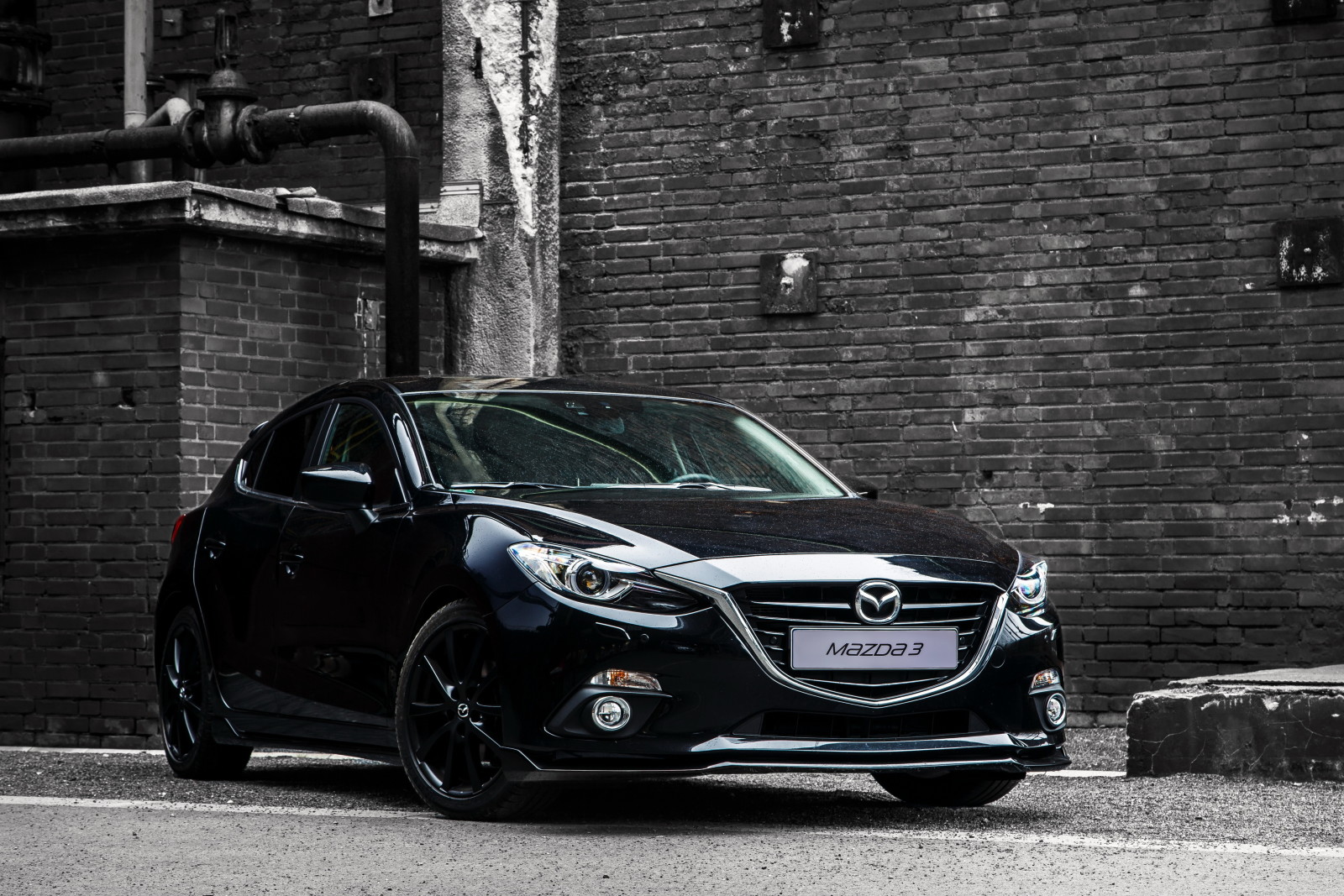 hitam, Mazda, sedan, Mazda 3, 2015