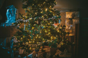 선물, 휴일, 장난감, 나무