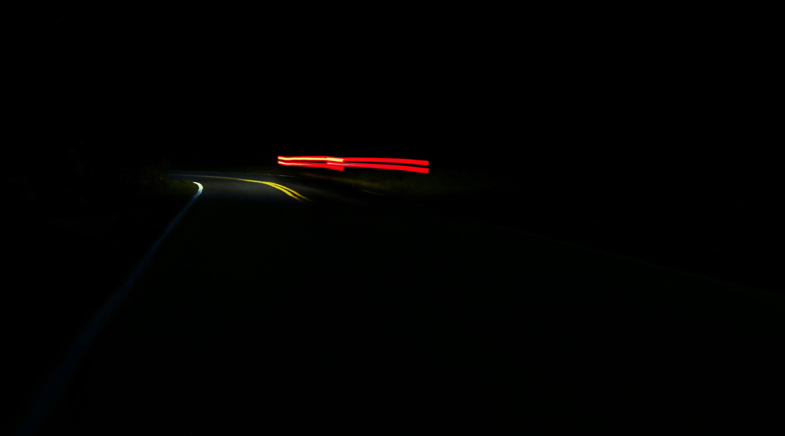 道路, 夜, ブレーキタップ