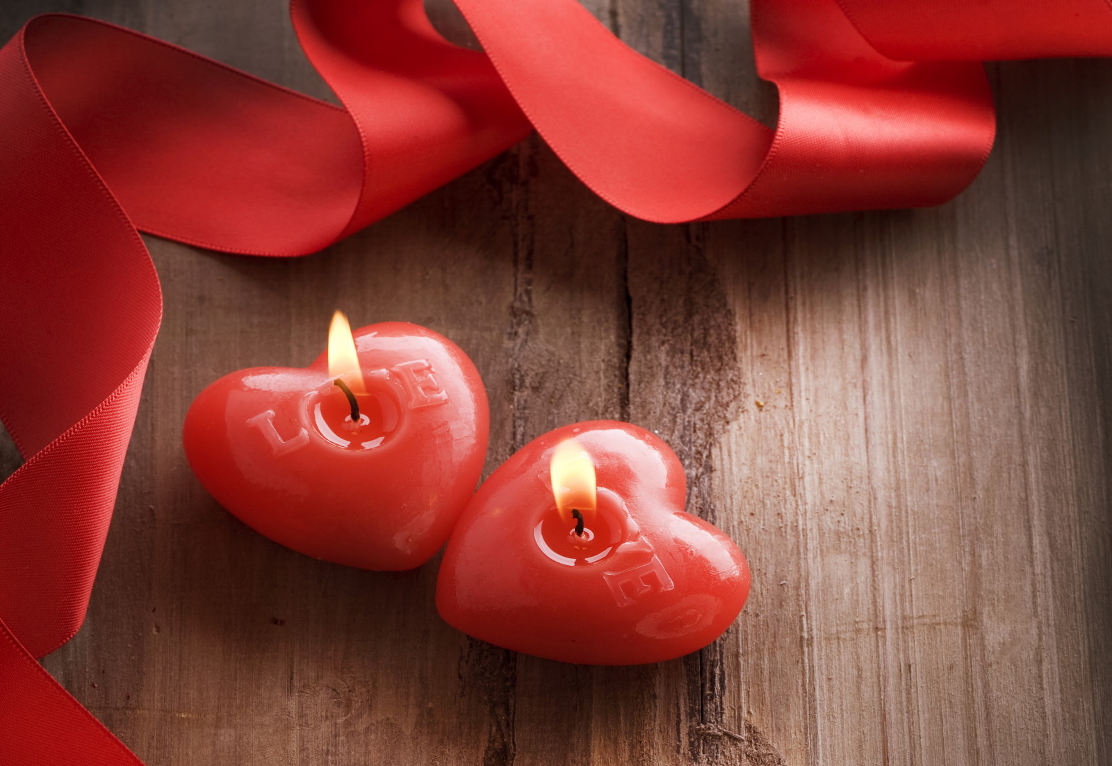 cinta, romantis, hari Valentine, jantung, lilin
