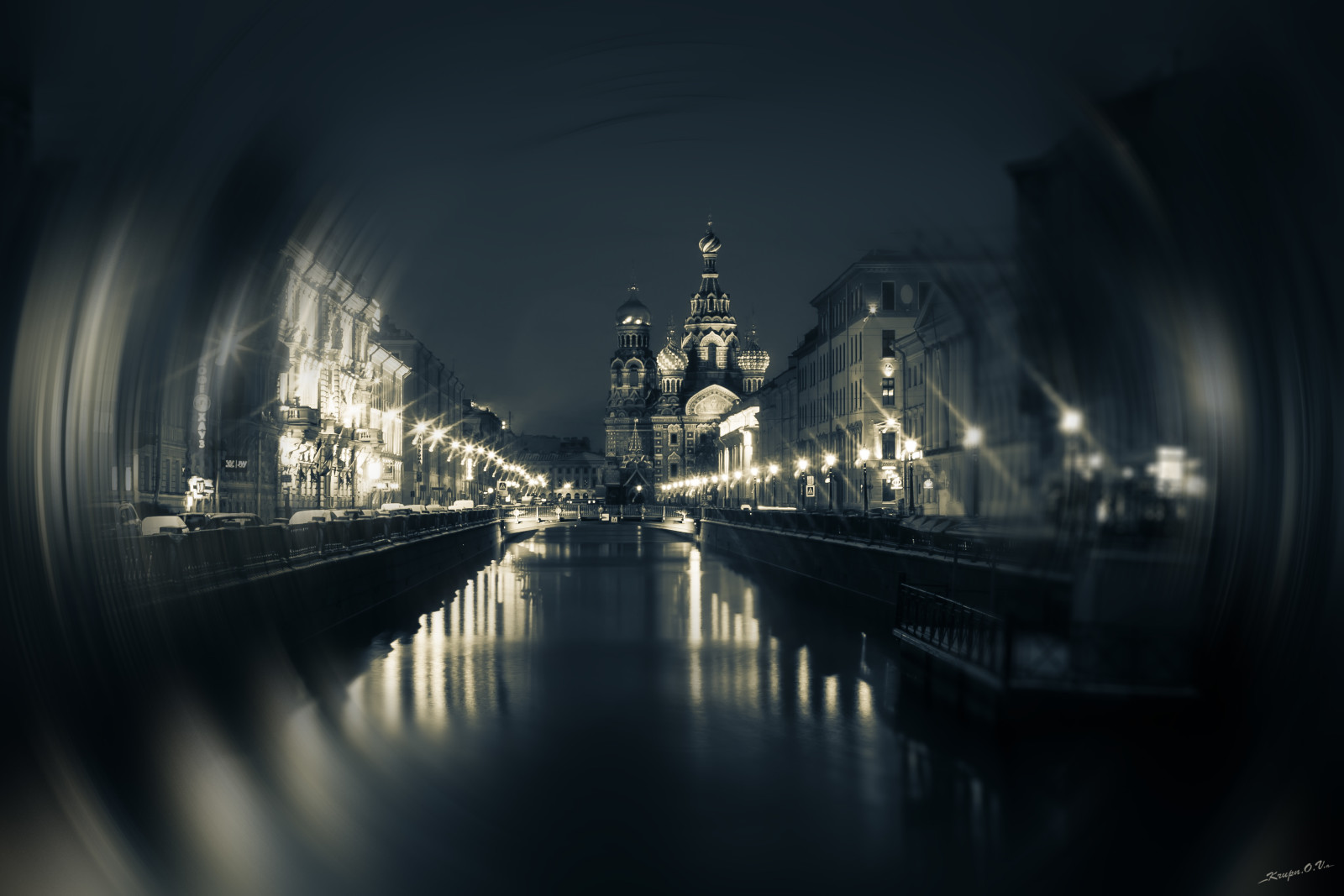 kota, lampu, malam, air, Saint Petersburg, Jembatan, Neva, darah