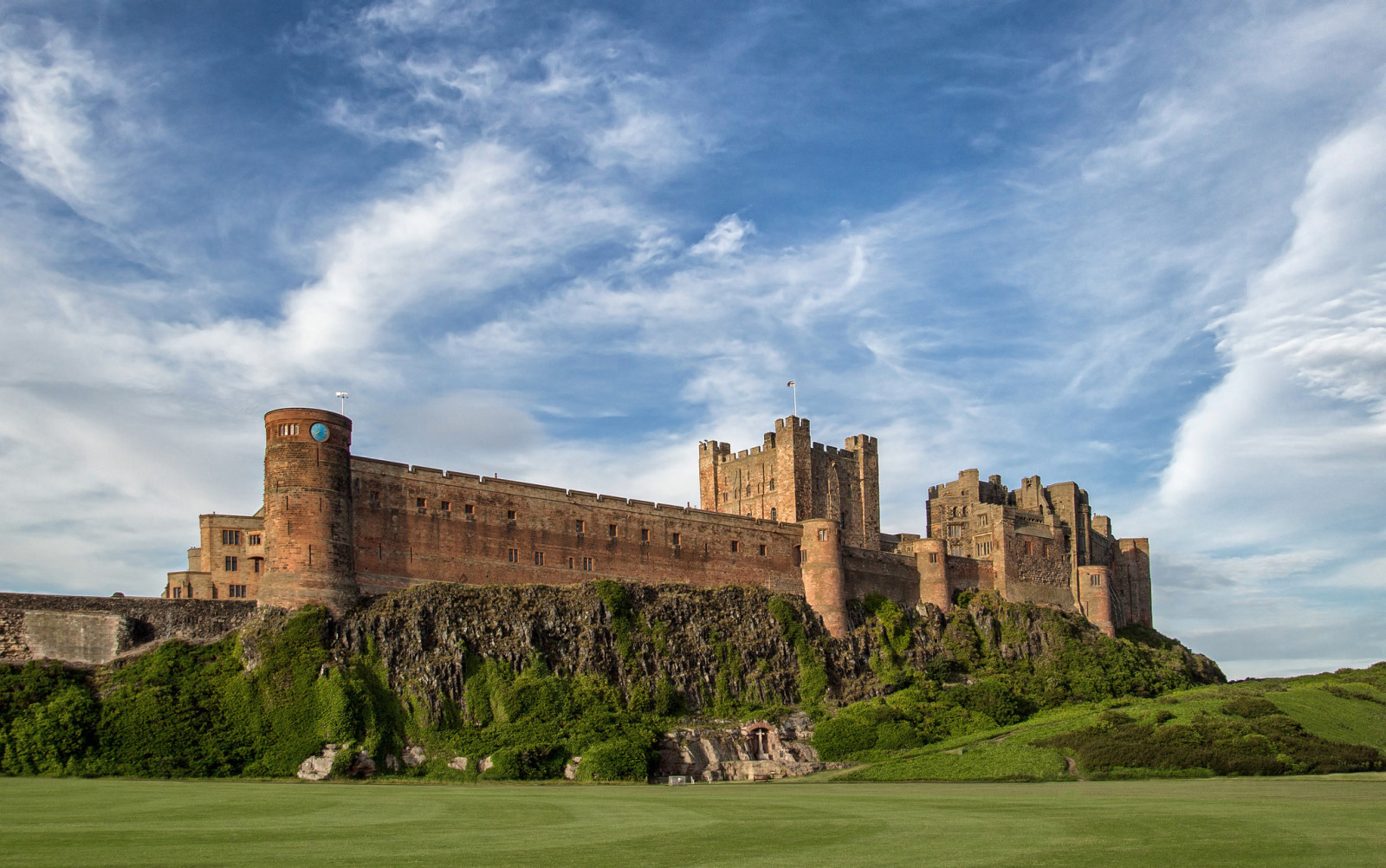 langit, Kastil, Skotlandia, Kastil Bamburgh