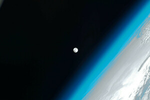地球, ISS, 写真NASA, 雰囲気, ムーン