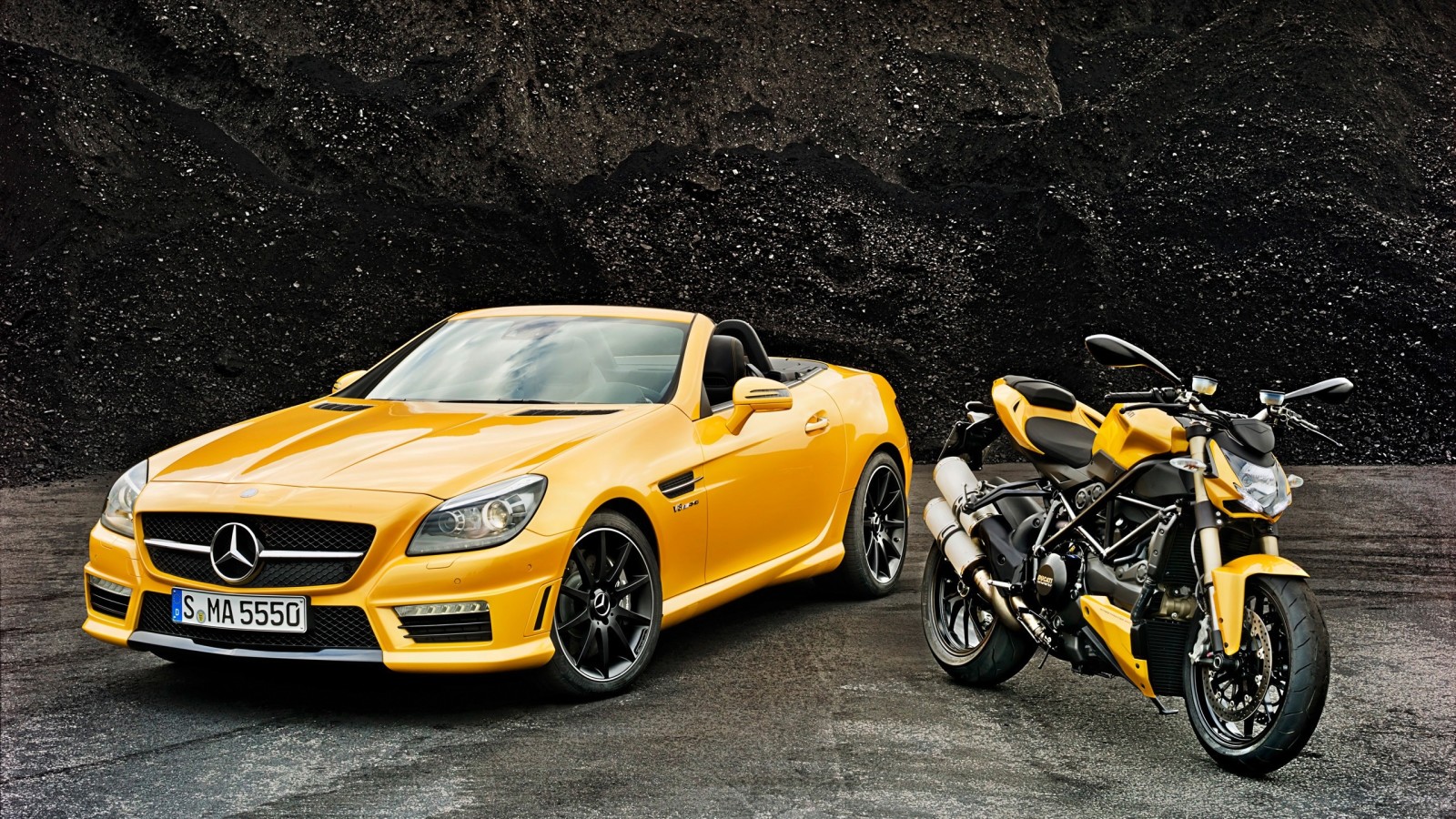 สีเหลือง, Mercedes-Benz, เมอร์เซ, AMG, ดูคาติ, แปลงสภาพ, R172, SLK-Class