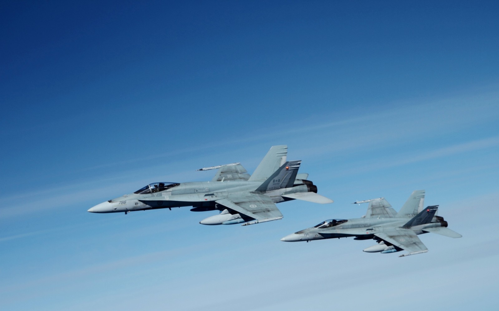 하늘, 비행기, 전투기 폭격기, 갑판, F / A-18 호넷, 공격, 맥도넬 더글러스
