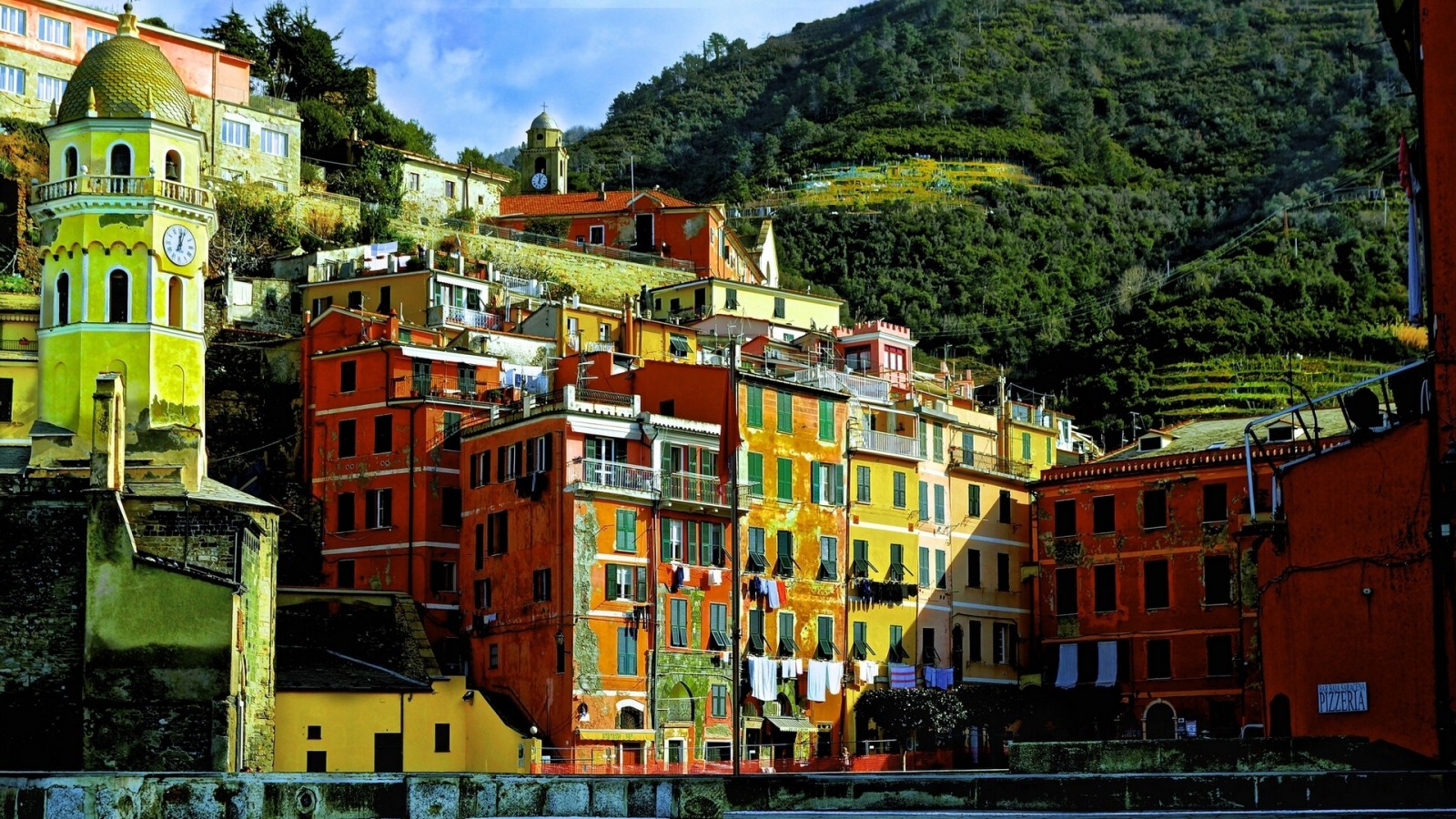 อิตาลี, อาคาร, Liguria, Cinque Terre, Vernazza