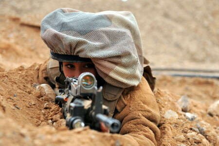 소녀, 이스라엘 국방, 병사, 무기