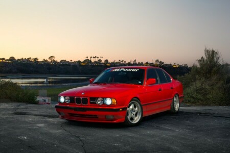 BMW, E34, 伝説, 赤