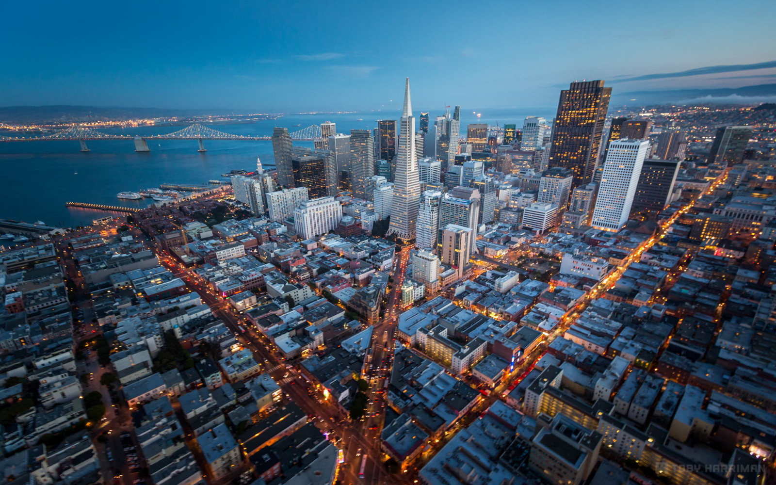 gedung pencakar langit, Amerika Serikat, panorama, tinggi, California, San Fransisco, CA, megapolis