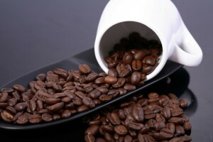 커피, 컵, 곡물, placer