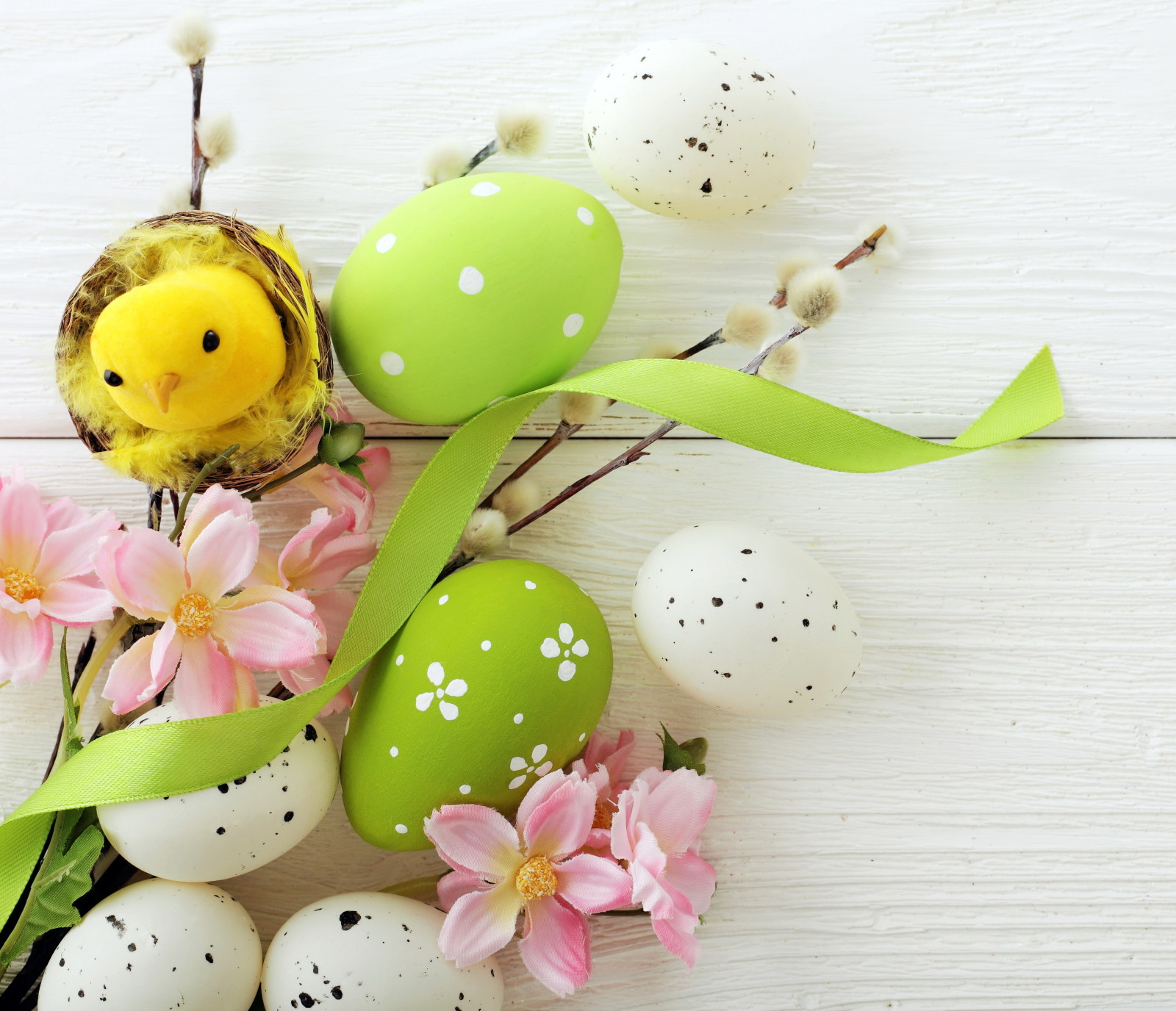 trang trí, trứng, vui mừng, những bông hoa, mùa xuân, lễ Phục sinh, Verba, cây liễu