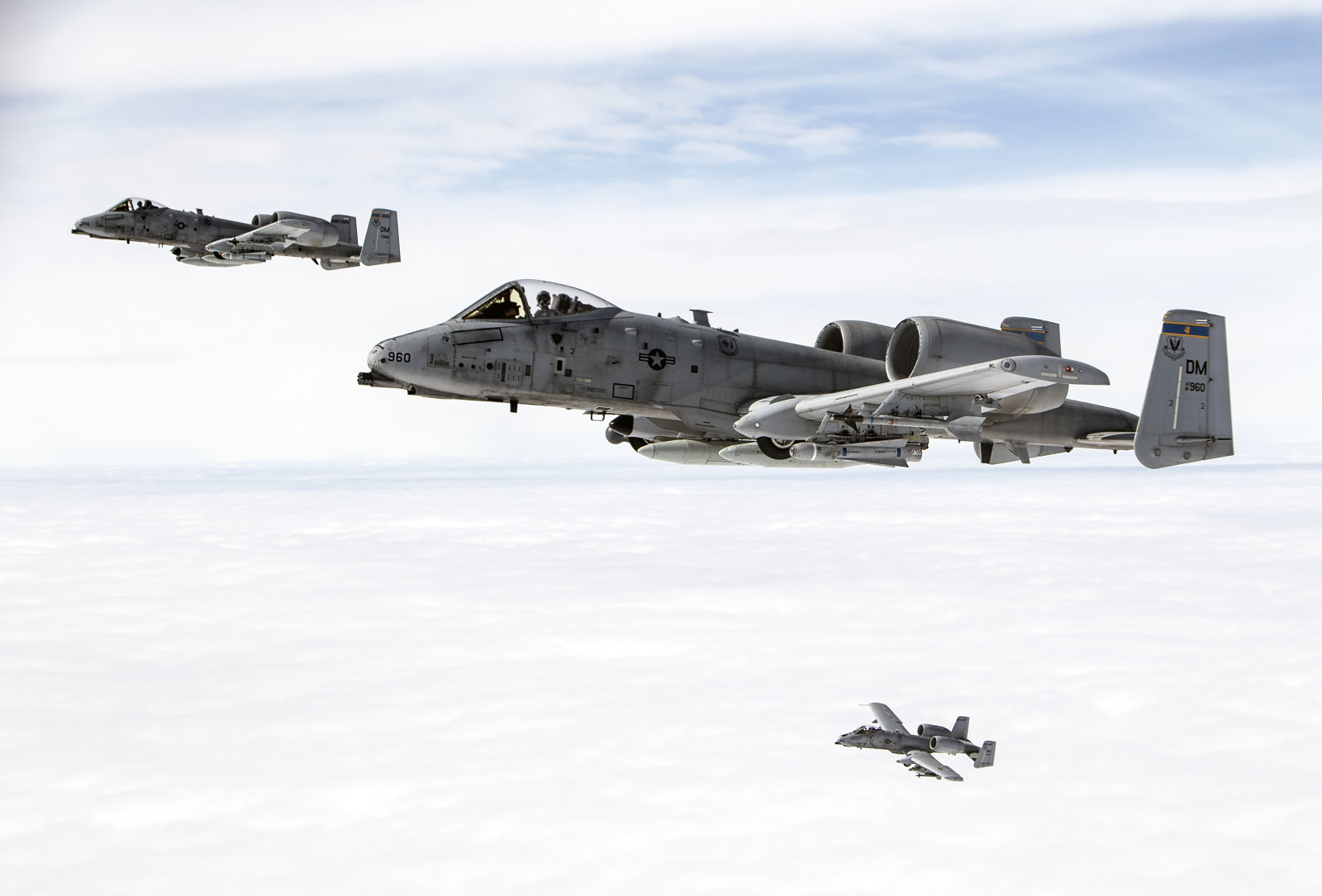 하늘, 비행, 공격, 선실, 벼락 II, A-10C