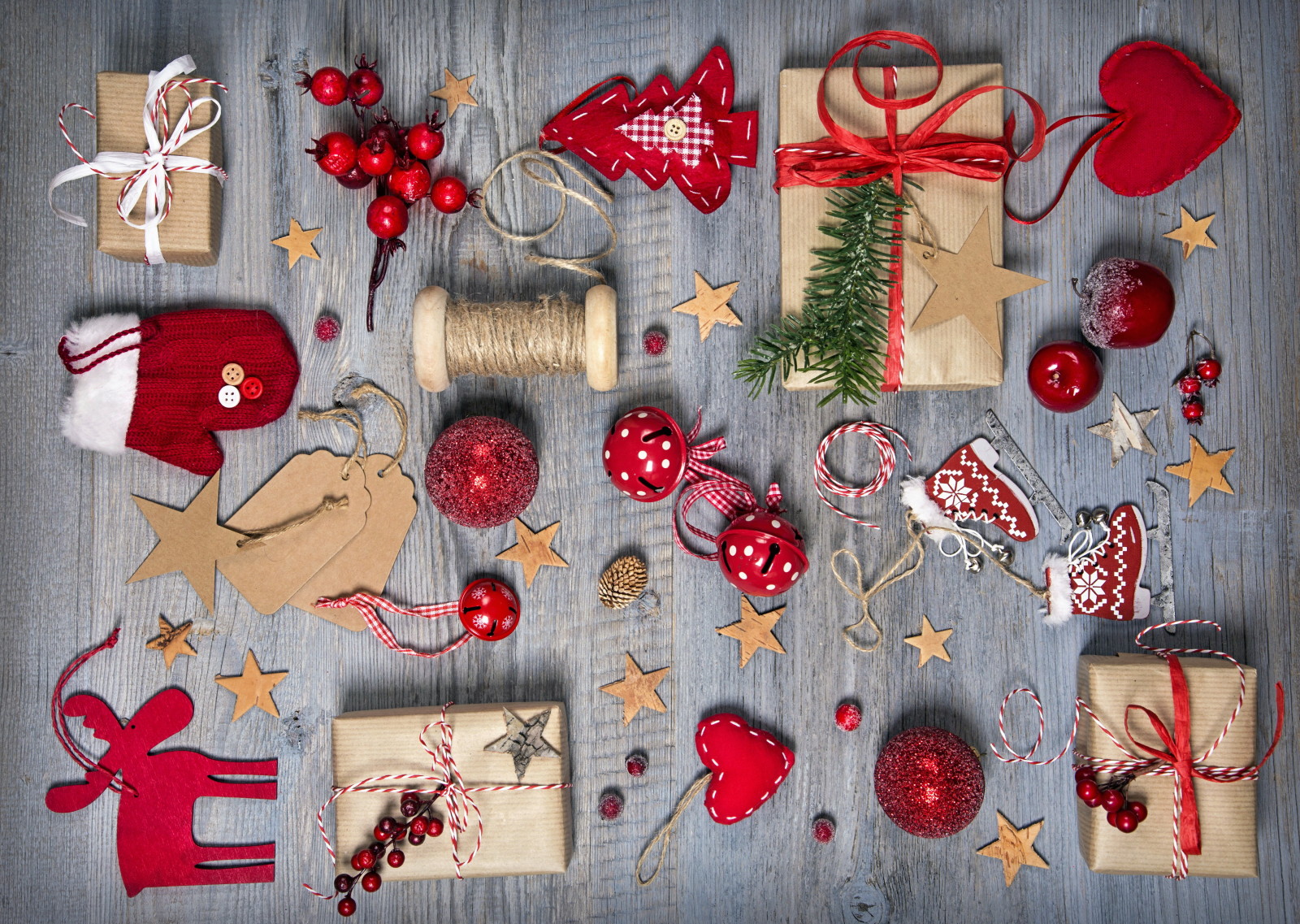 新年, クリスマス, 木材, デコレーション, メリー, プレゼント, クリスマス, ビンテージ