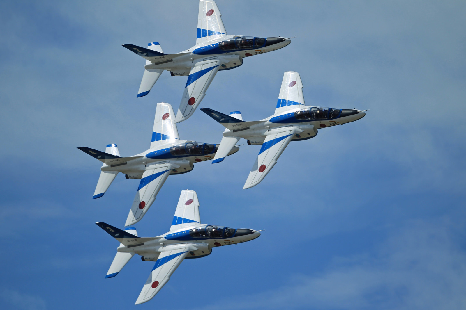 วันหยุด, เที่ยวบิน, กลุ่ม, Blue Impulse, คาวาซากิ T-4